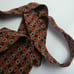 Christian Dior Horse Bit Tackle Bridle Neck Tie Brown Orange Beige Pattern