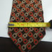 Christian Dior Horse Bit Tackle Bridle Neck Tie Brown Orange Beige Pattern