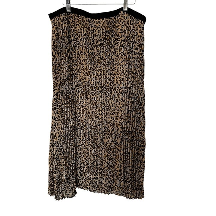 Matilda Jane Good Hart Women’s Leopard Print Lined Maxi Skirt Size XXL GUC