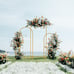 Set of 3 Metal Arch Backdrop Stand Gold Wedding Arch for Ceremony Decorations