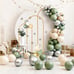 Set of 3 Metal Arch Backdrop Stand Gold Wedding Arch for Ceremony Decorations