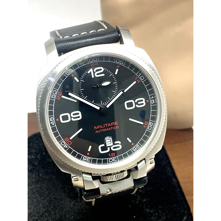 Anonimo Militare Mens Watch 2010 Limited Edition Swiss Automatic Black Dial 43mm