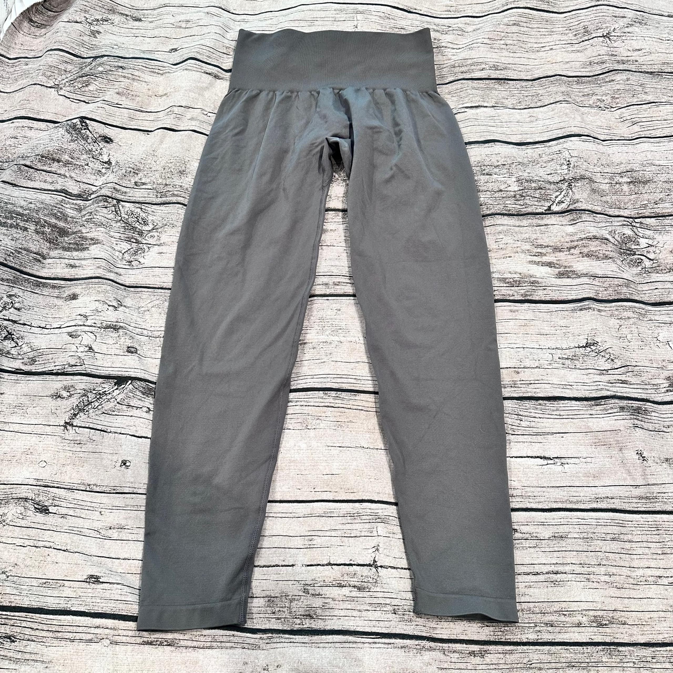 NVGTN Gray High Rise Leggings Size Medium, 24” inseam