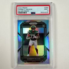 2022 Panini Silver Prizm #309 Garrett Wilson New York Jets RC Rookie PSA 9