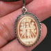 Vintage Star 599 NNA 925 Sterling Silver Three Graces Cameo Pendant Necklace 5g.