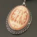Vintage Star 599 NNA 925 Sterling Silver Three Graces Cameo Pendant Necklace 5g.
