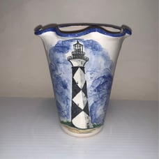 Vintage Studio Lighthouse Ceramic Wall Pocket