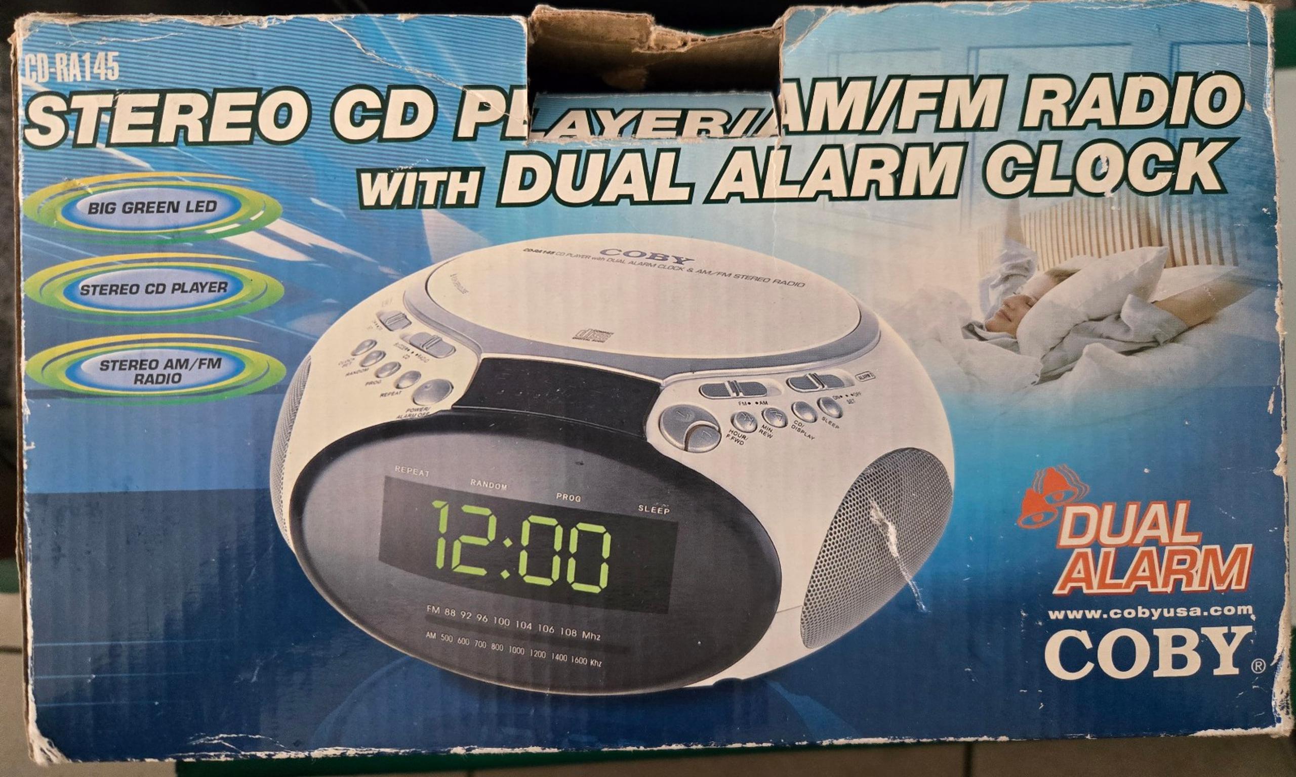 Coby CD/Radio Dual Alarm Clock CD-RA145 - Coby Electronics