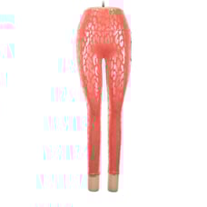 CARBON38 Metallic Orange Leopard High Rise 7/8 Leggings - S