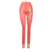 CARBON38 Metallic Orange Leopard High Rise 7/8 Leggings - S