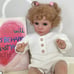 24 Inch 60cm Reborn Toddler Girl Soft Silicone Vinyl Cloth Body Rooted Hair-pp