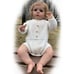 24 Inch 60cm Reborn Toddler Girl Soft Silicone Vinyl Cloth Body Rooted Hair-pp