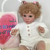 24 Inch 60cm Reborn Toddler Girl Soft Silicone Vinyl Cloth Body Rooted Hair-pp