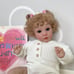 24 Inch 60cm Reborn Toddler Girl Soft Silicone Vinyl Cloth Body Rooted Hair-pp