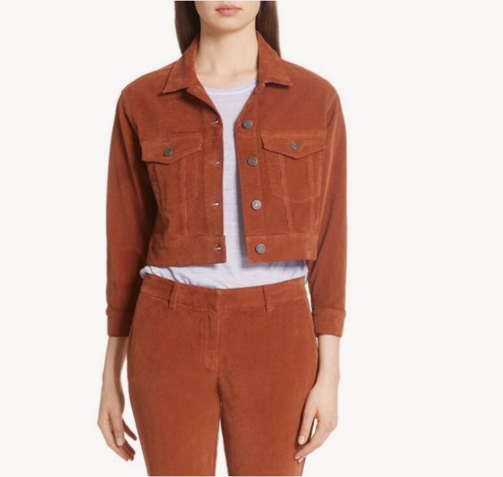 A.L.C Deren Cropped Corduroy Jacket