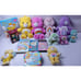 Care Bears Plush Lot of 4 Big 5 Small and 3 VHS Movies 1 Original Movie & 2 Bear