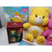 Care Bears Plush Lot of 4 Big 5 Small and 3 VHS Movies 1 Original Movie & 2 Bear