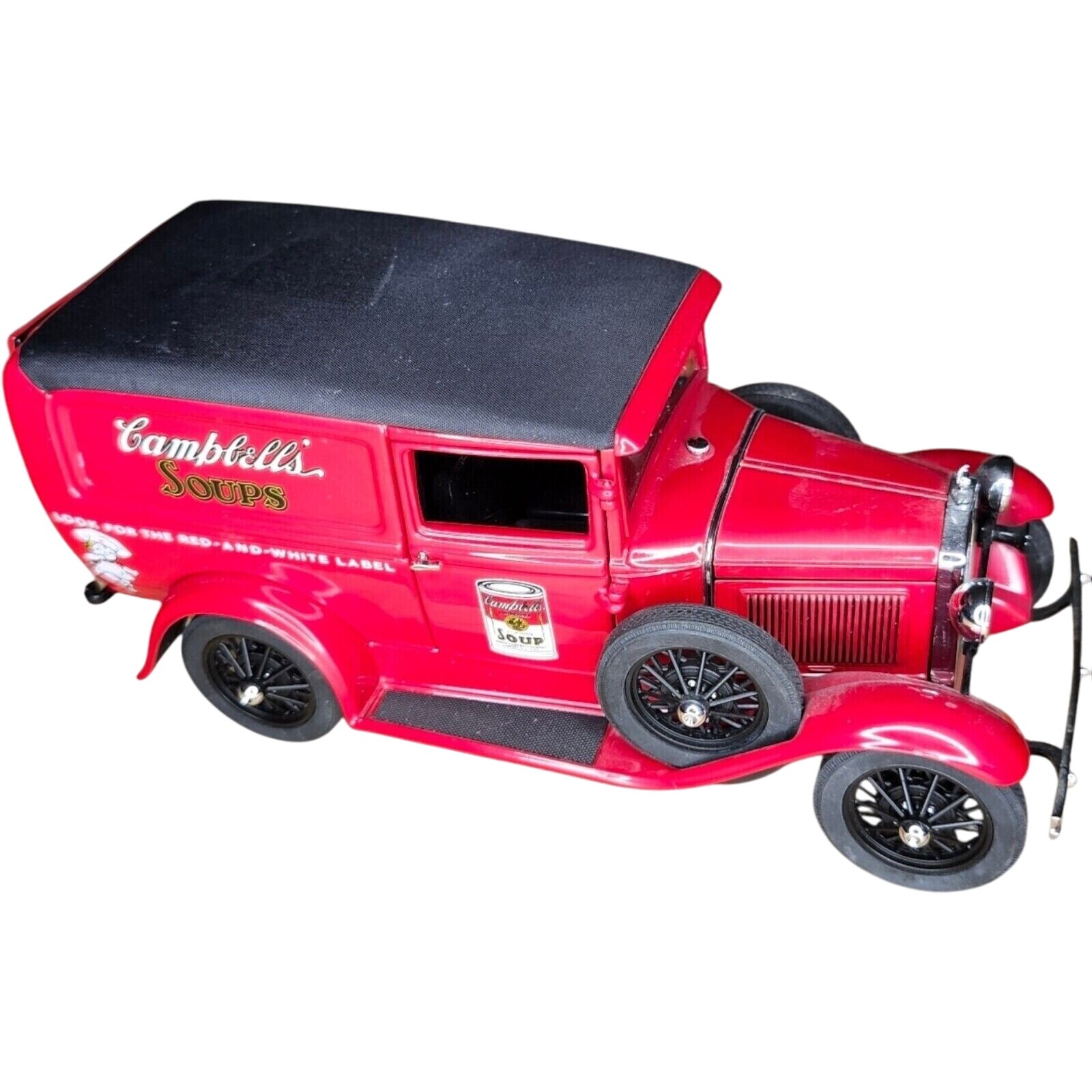 Campbell's Soup 1931 Delivery Truck Red Danbury Mint 1:24 Model Car & Pallets