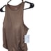 Klassy Network High Neck Ribbed Brami Built in Bra Bodysuit Brown Size Medium
