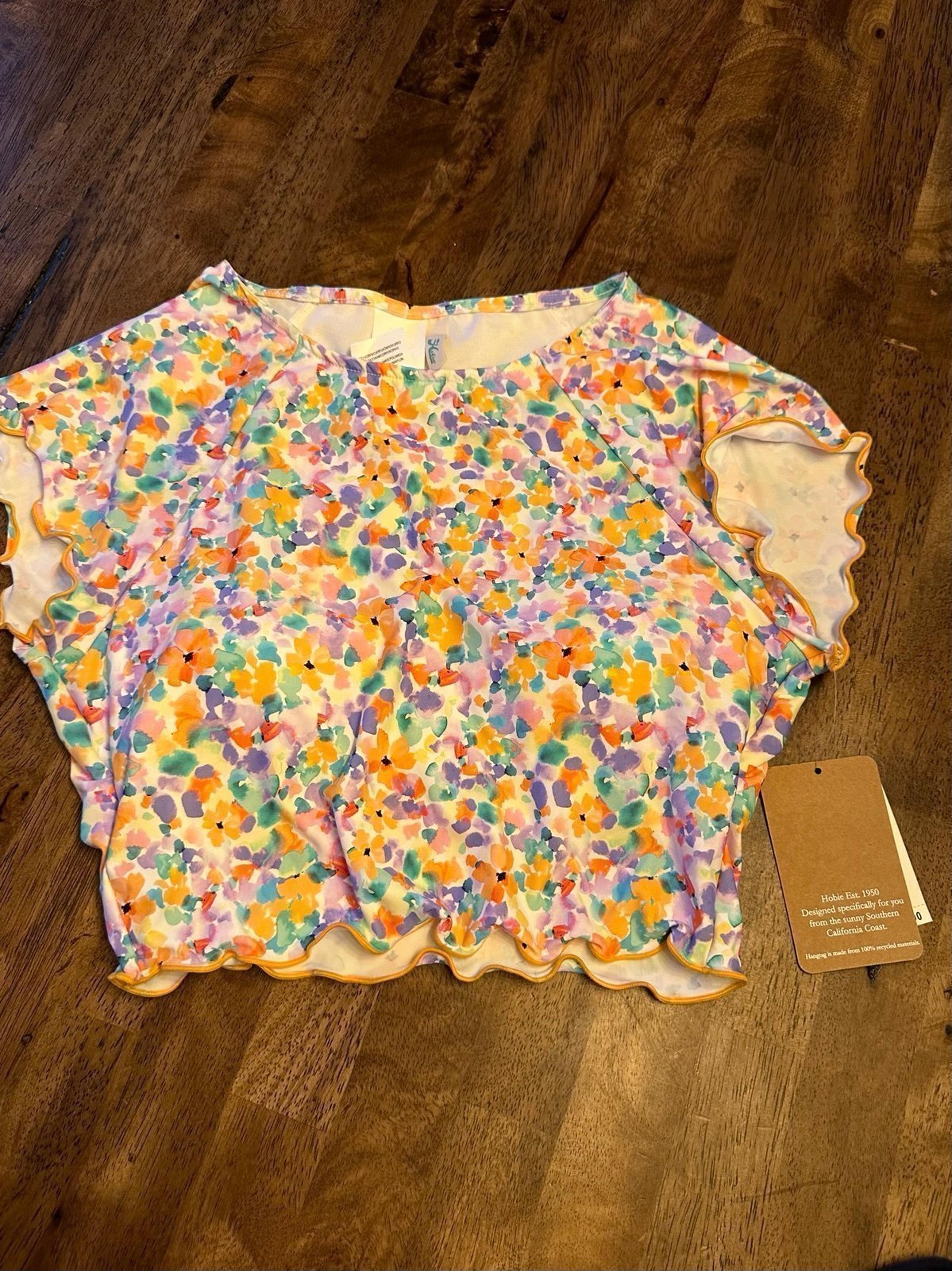 Hobie swim top size large youth women small