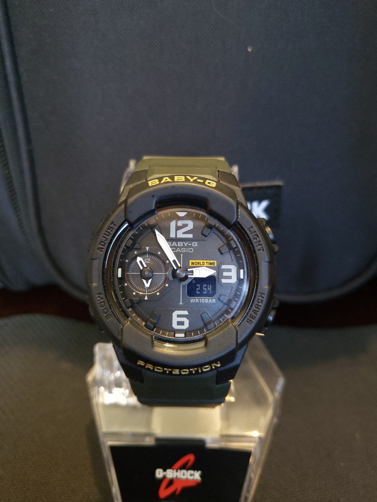 G-SHOCK⌚️BABY-G BGA-230 - ARMY GREEN/BLACK - DIGITAL ANALOG DISPLAY