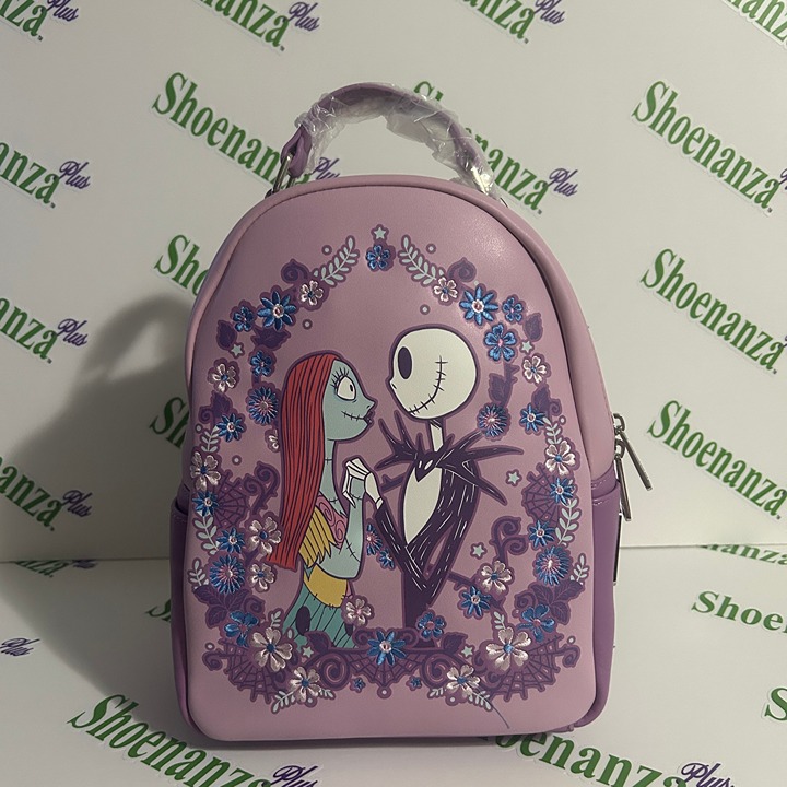 Loungefly Mini Backpack Nightmare Before Christmas Jack Sally Spring Floral Bag