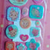 Sanrio vintage rare Chibimaru cute doll crafts arts change face stickers vtg new