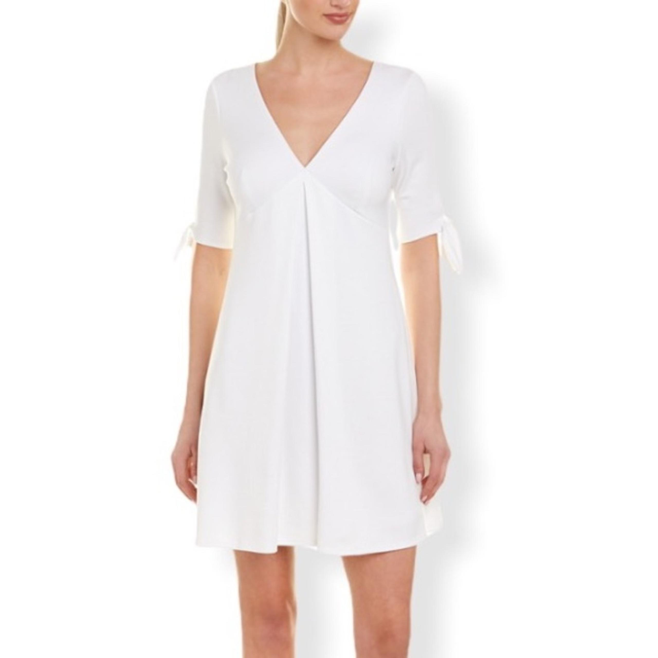 BAILEY 44 QUARTERDECK PONTE A-LINE DRESS WHITE SIZE SMALL