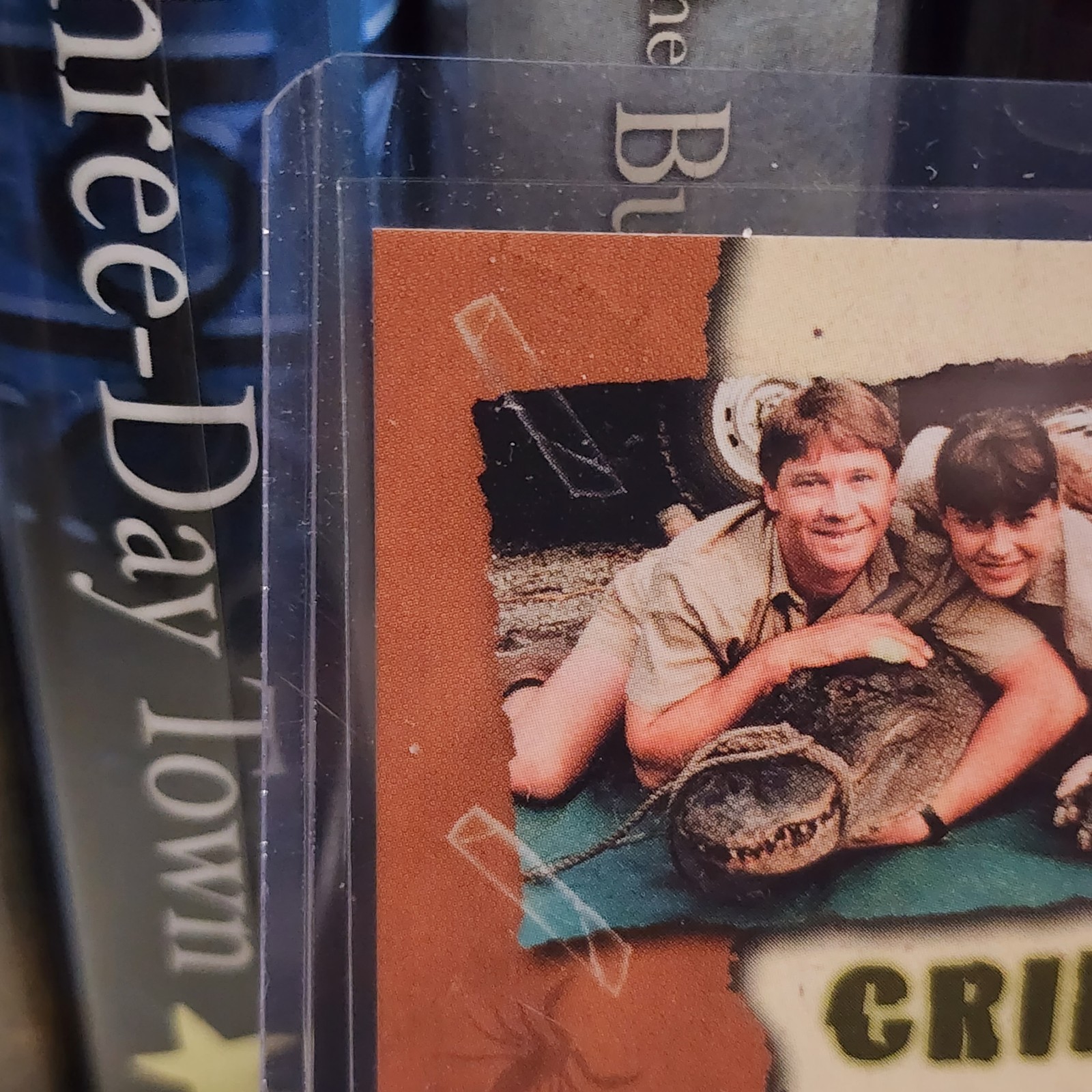 Steve irwin certified autograph card dart a-1 2001 - detail