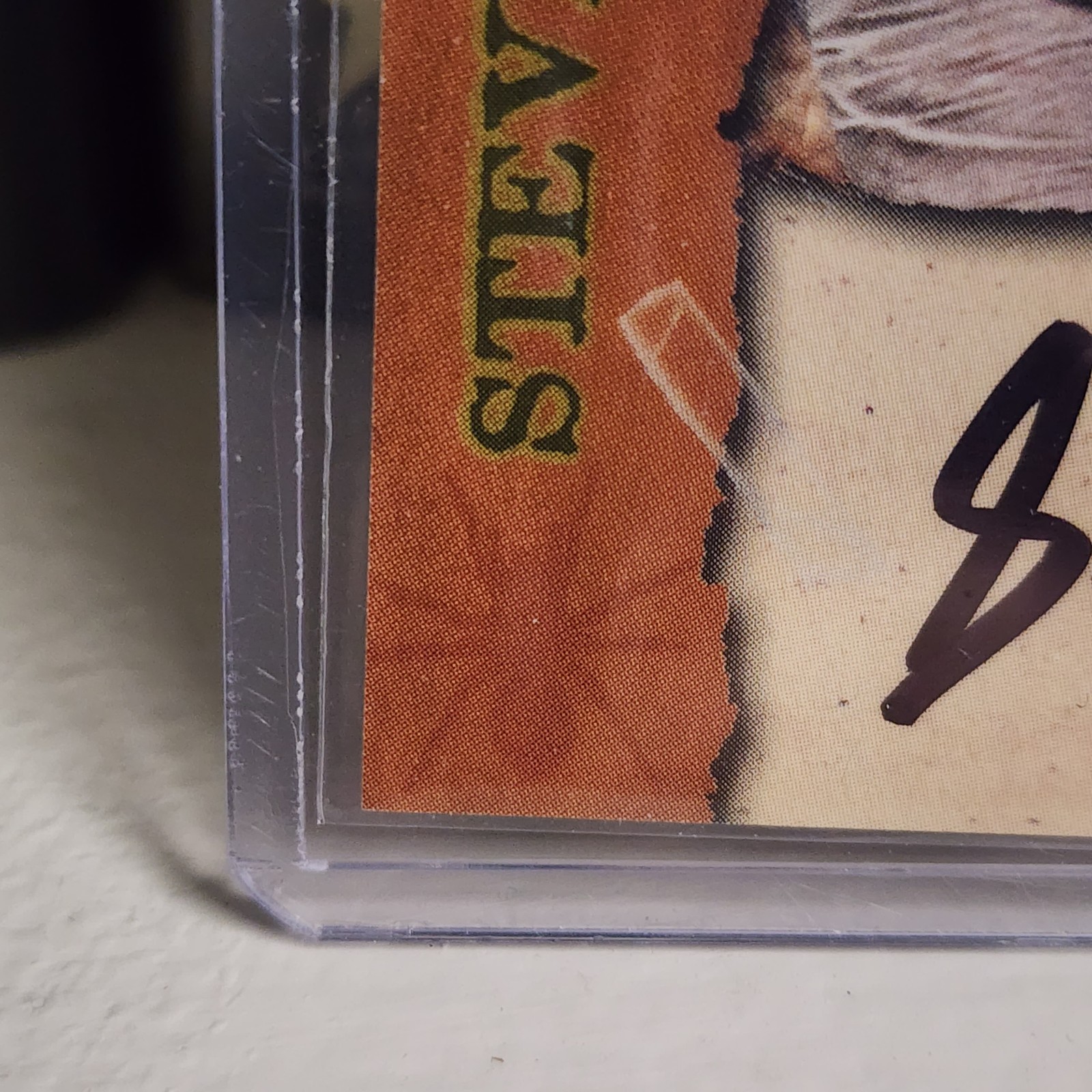 Steve irwin certified autograph card dart a-1 2001 - detail