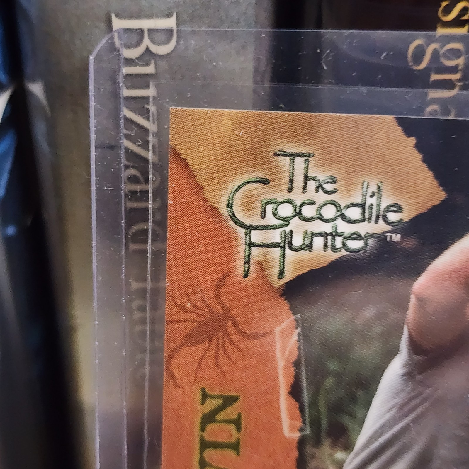 Steve irwin certified autograph card dart a-1 2001 - detail
