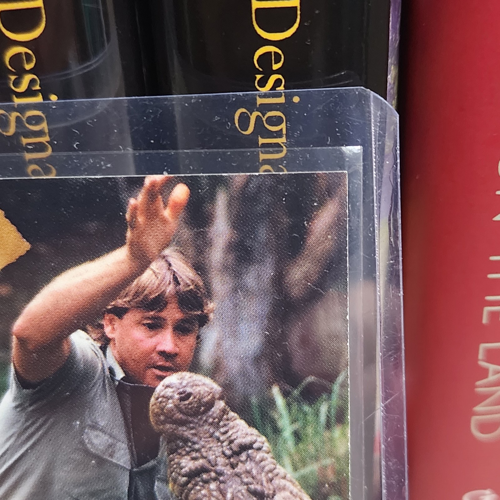 Steve irwin certified autograph card dart a-1 2001 - detail