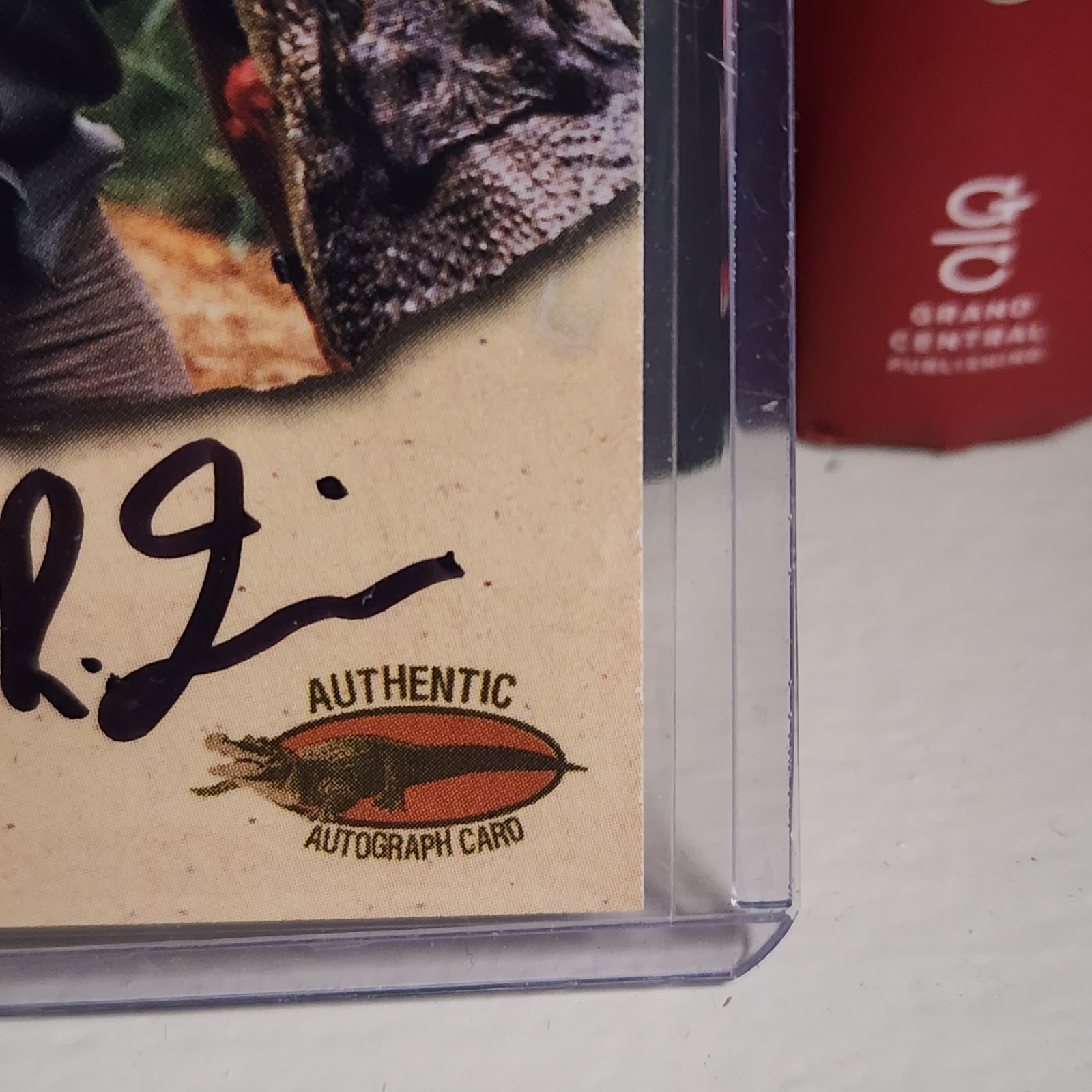 Steve irwin certified autograph card dart a-1 2001 - detail