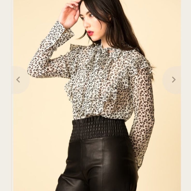 VERONICA BEARD silk pattern FINLEY BLOUSE size 0