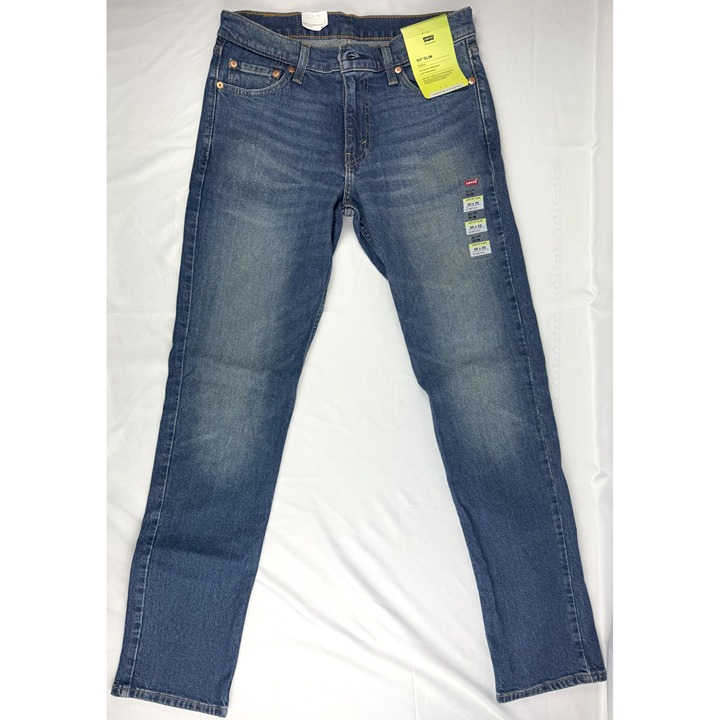 NWT Levi's 511 Jeans Mens 30x32 Blue Slim Straight Leg Dark Wash Denim Pants