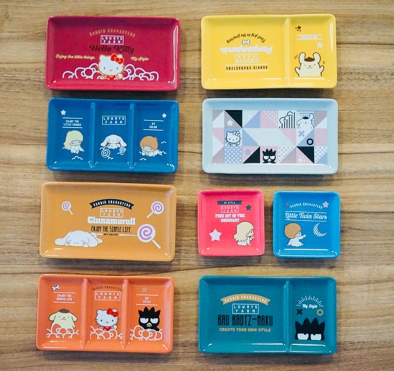 Sanrio Characters x Lowrys Farm Saucer Plate-Complete
