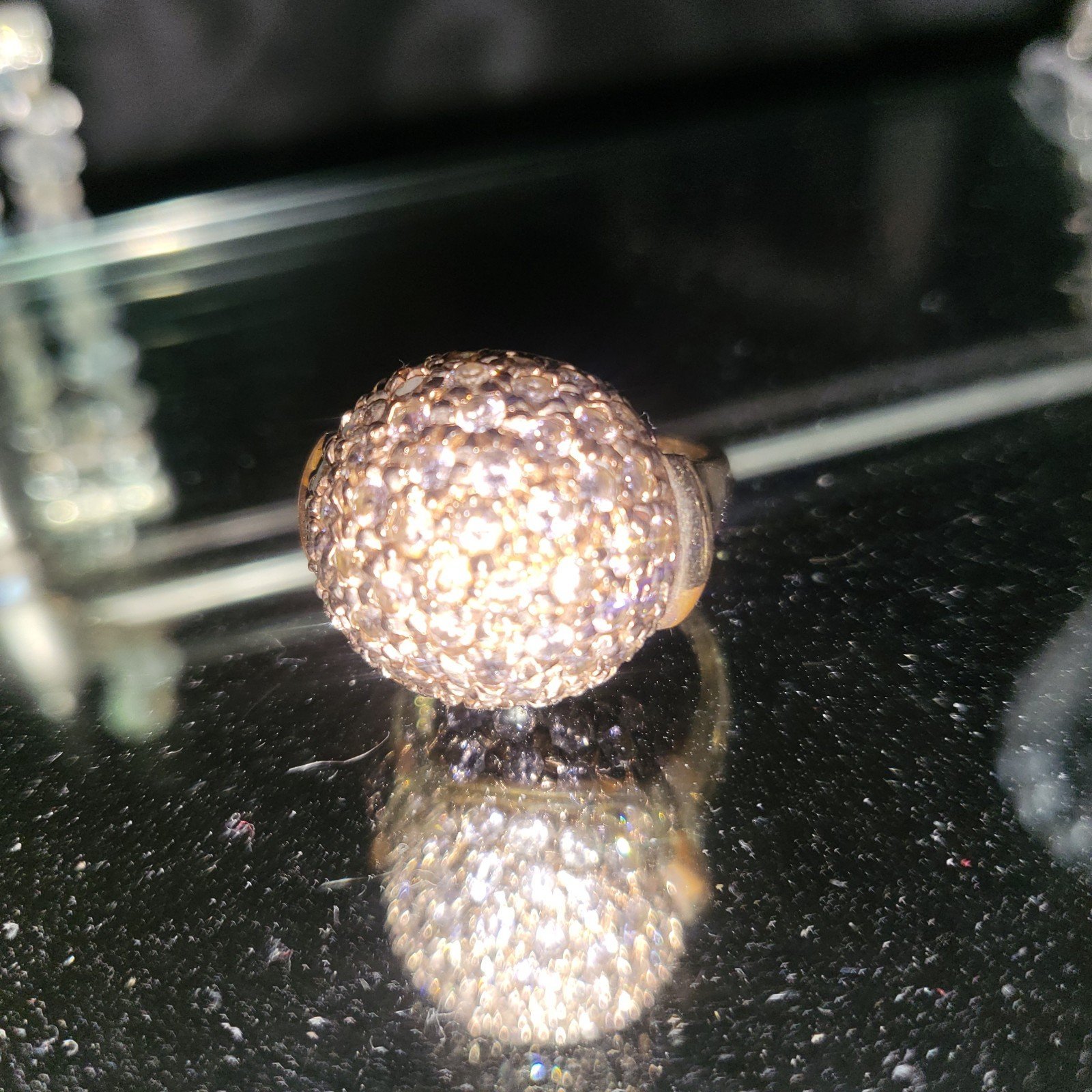Pink Cluster done ring