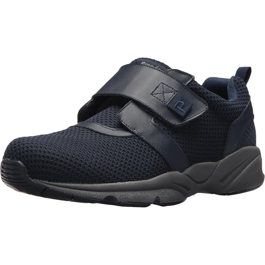 Propét Men's Stability X Strap Closure Shoe Navy 7 XX Wide 5E New