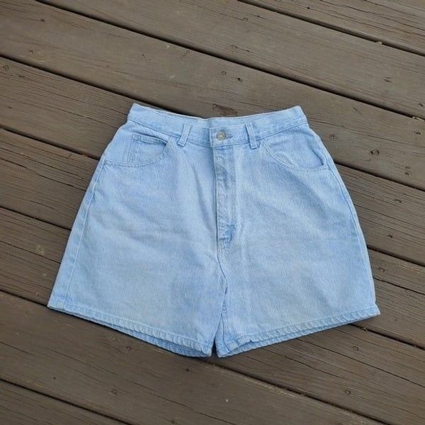 Vintage 90s y2k Lee High Rise Waisted Blue Jean Denim Mom Dad Shorts