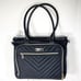 Kenneth Cole Reaction Business Tote Chelsea Chevron Bag black nylon 15 laptop