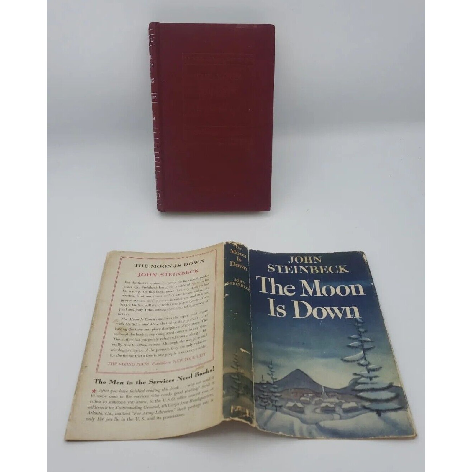 John Steinbeck THE MOON IS DOWN - 1st Edition 1942 IN DUSTJACKET