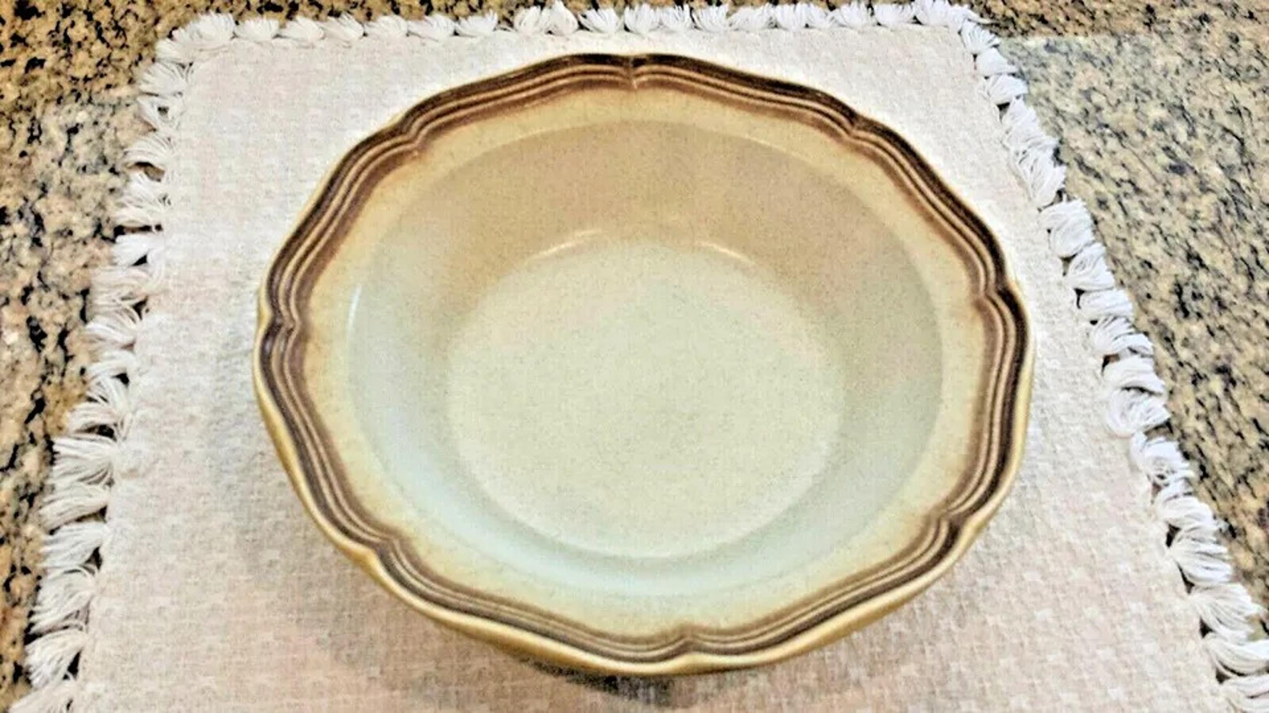 Vintage Round Vegetable Serving Bowl Mikasa Whole Wheat E8000 Japan 9 1/2"