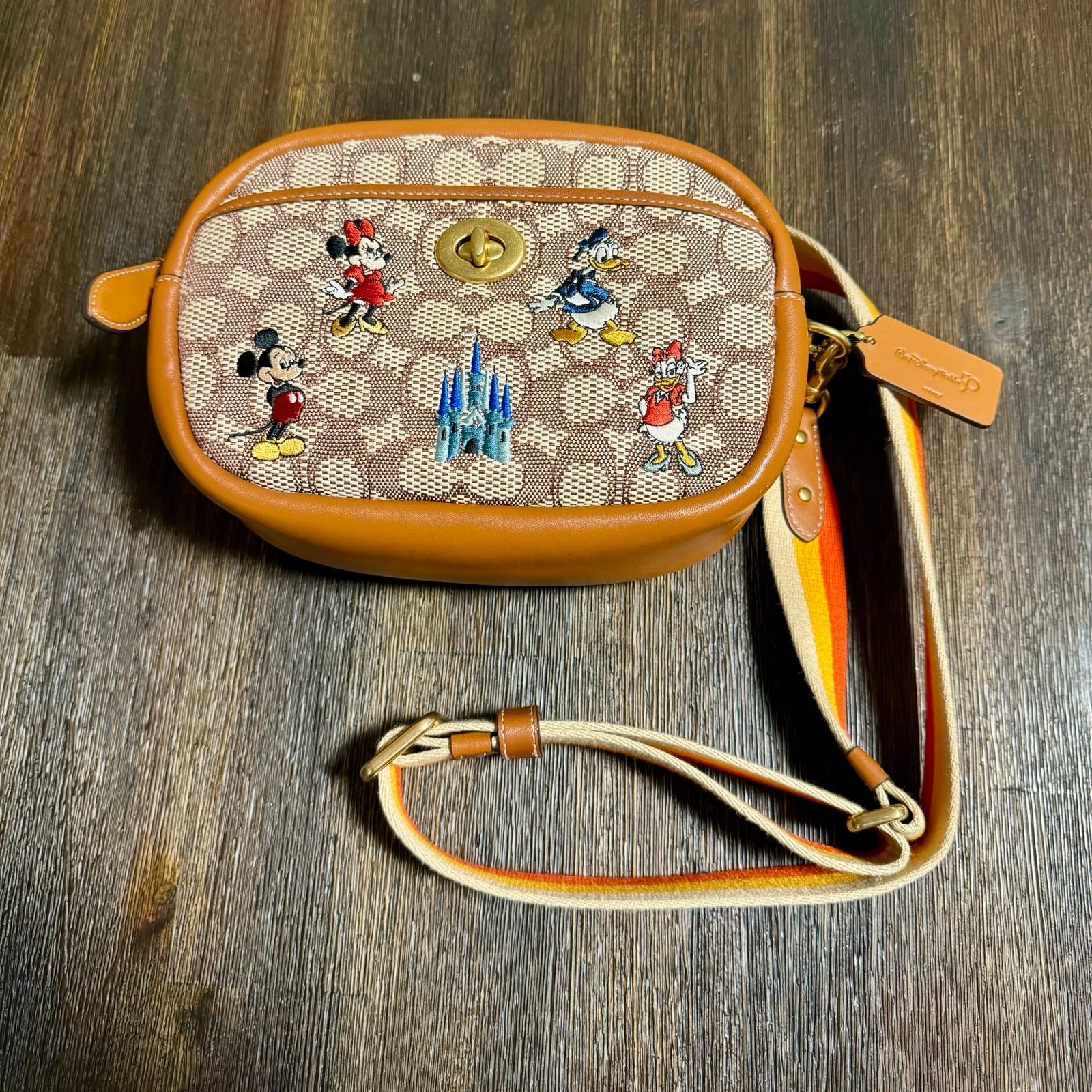 EUC!! Coach Disney X Camera Crossbody Bag Walt Disney World