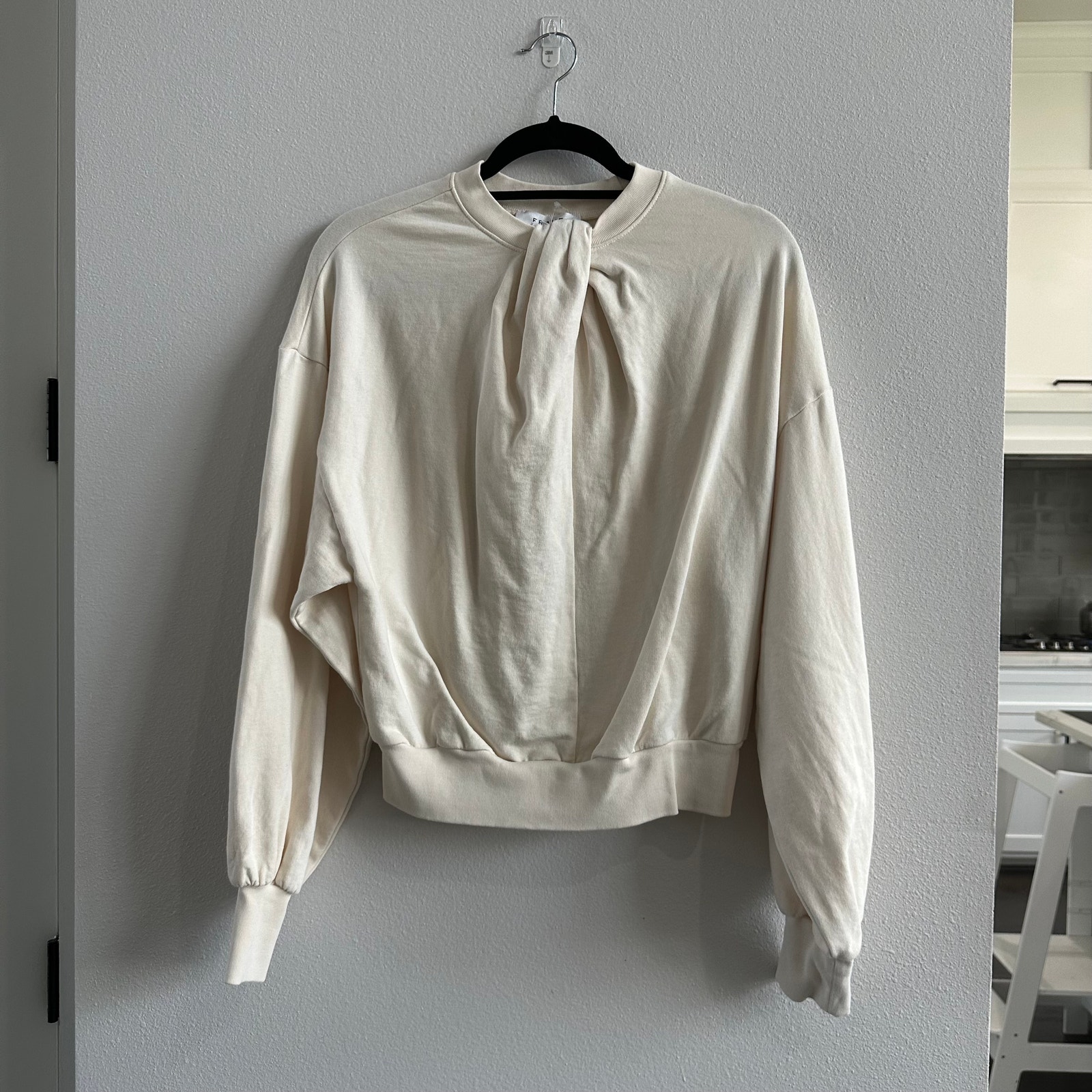 Frame Twisted Neck Sweatshirt Size Small New