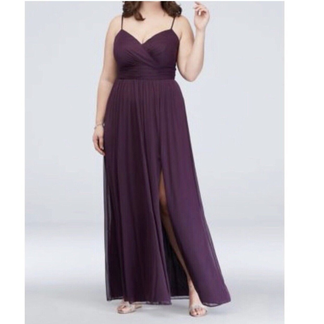 David's bridal clearance plum bridesmaid dresses