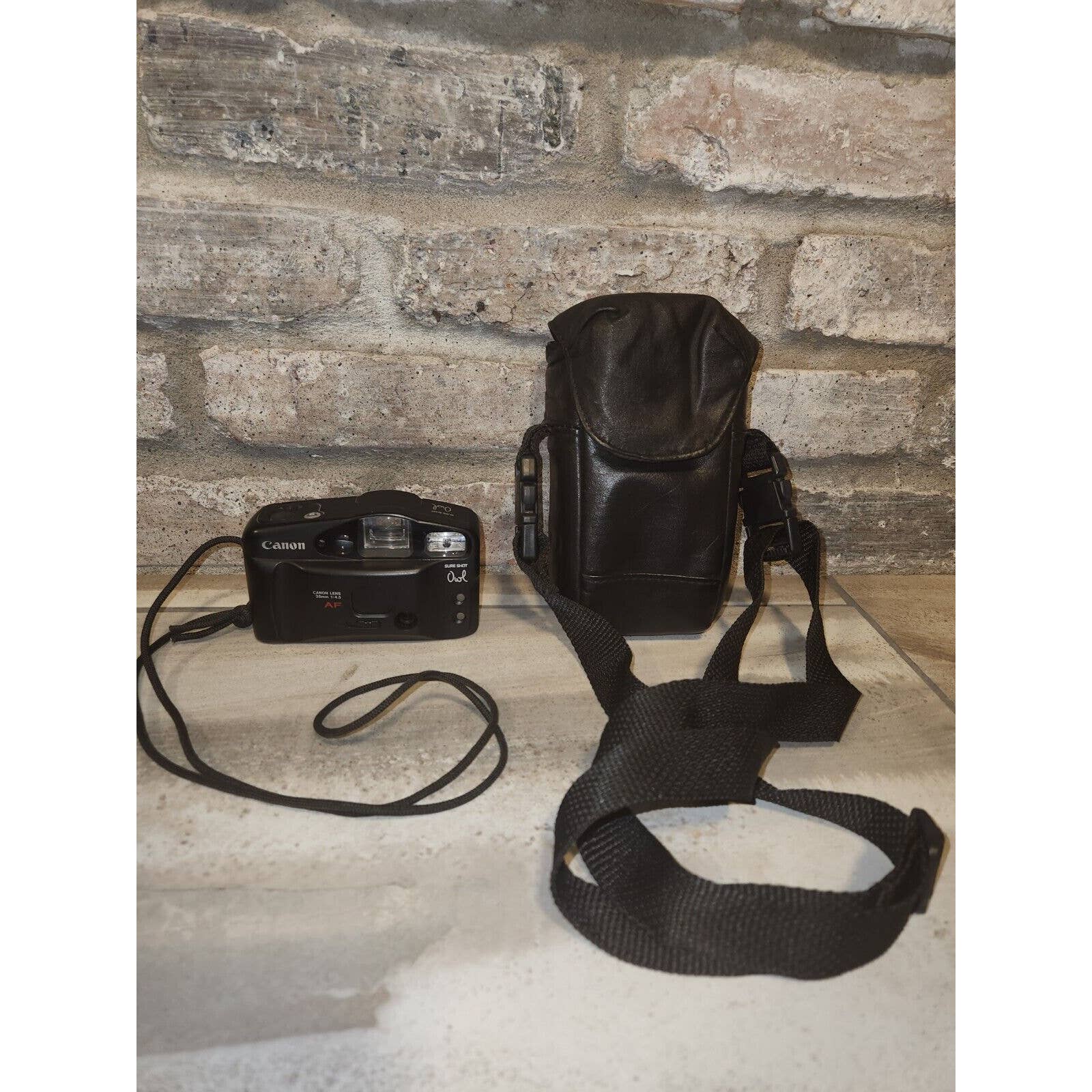 CANON Sure Shot Owl 35mm Film Camera - Tested - w Lanyard & Case Free Shipping