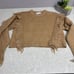 3.1 Phillip Lim Women's Fringed Alpaca Wool Sweater in Brown tan Size XS