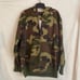 Kenpo Camouflage Hoodie Jacket Pockets Silver Tone Metal Beaded Cross Size Large