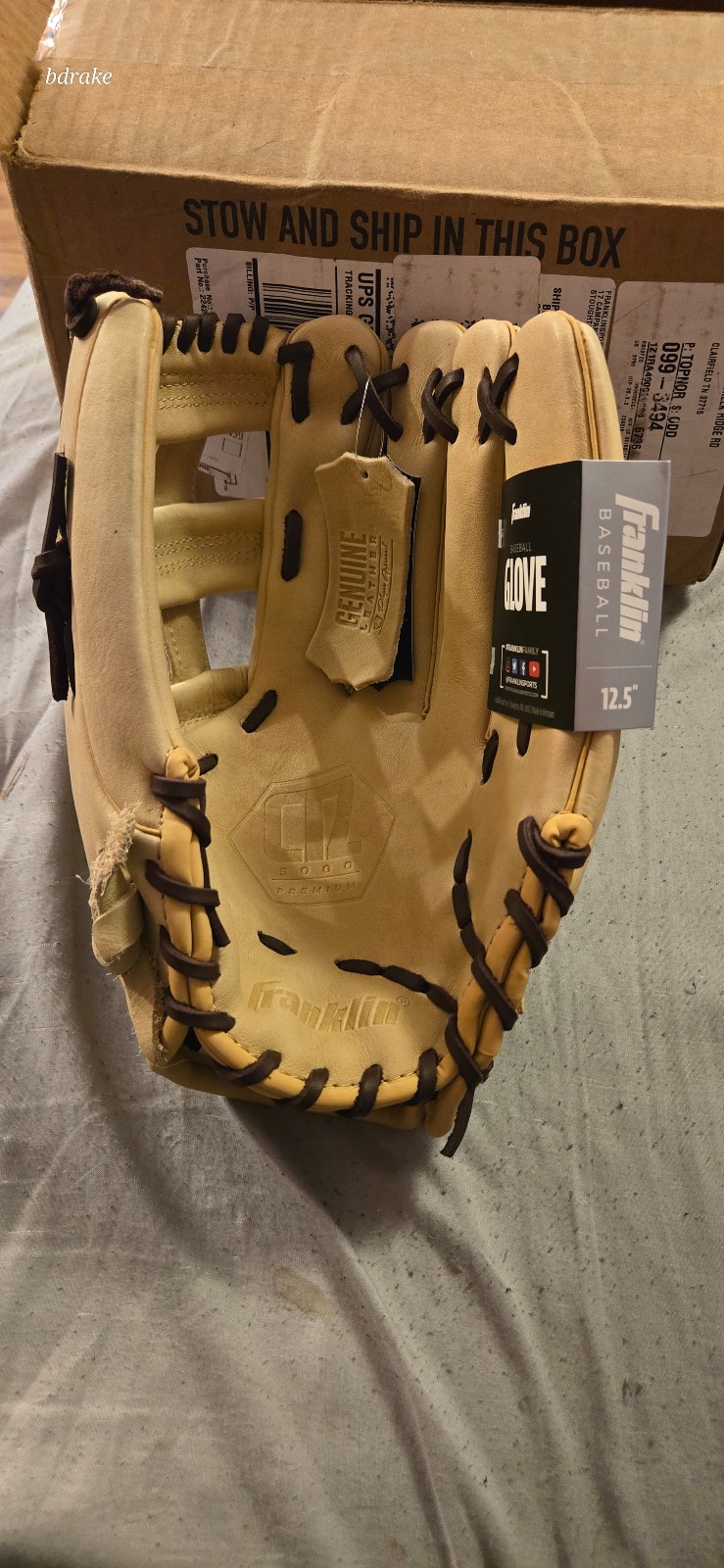 Franklin Sports CTZ5000 Baseball Glove - Adult+Youth - 100% genuine leather-