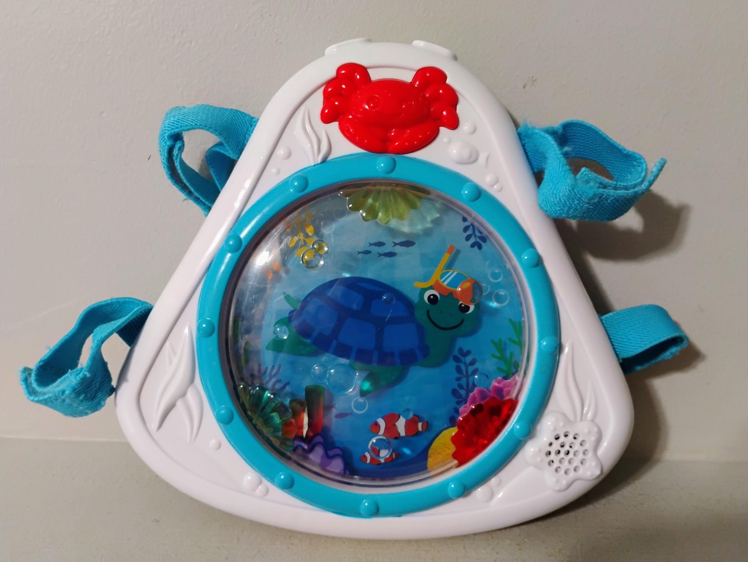 Vntg Baby Einstein Sea Dreams Crib Soother Neptune Turtle Musical Lights WORKS